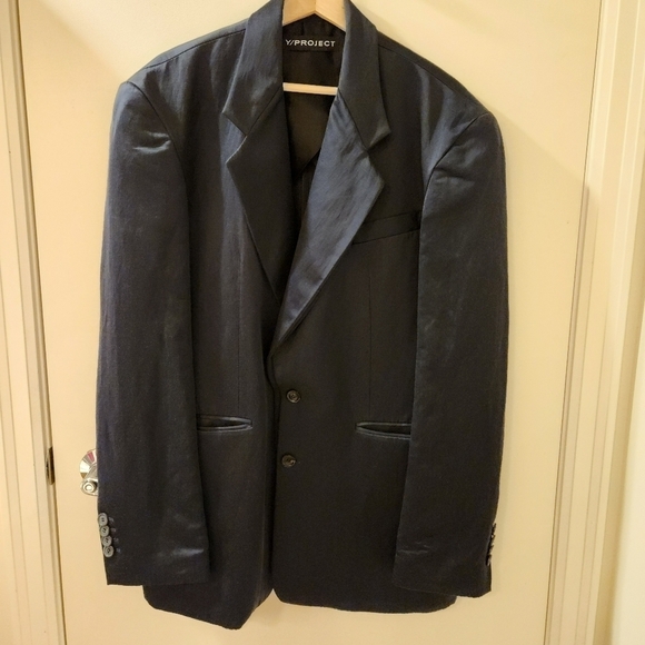 Navy Blazer Suit Jacket - Picture 6 of 15